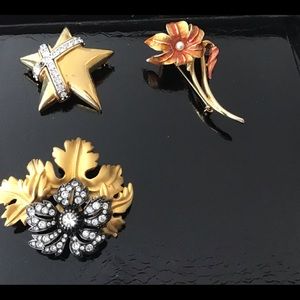 Set of 3 Pins.   2 designed by Joan Rivers.